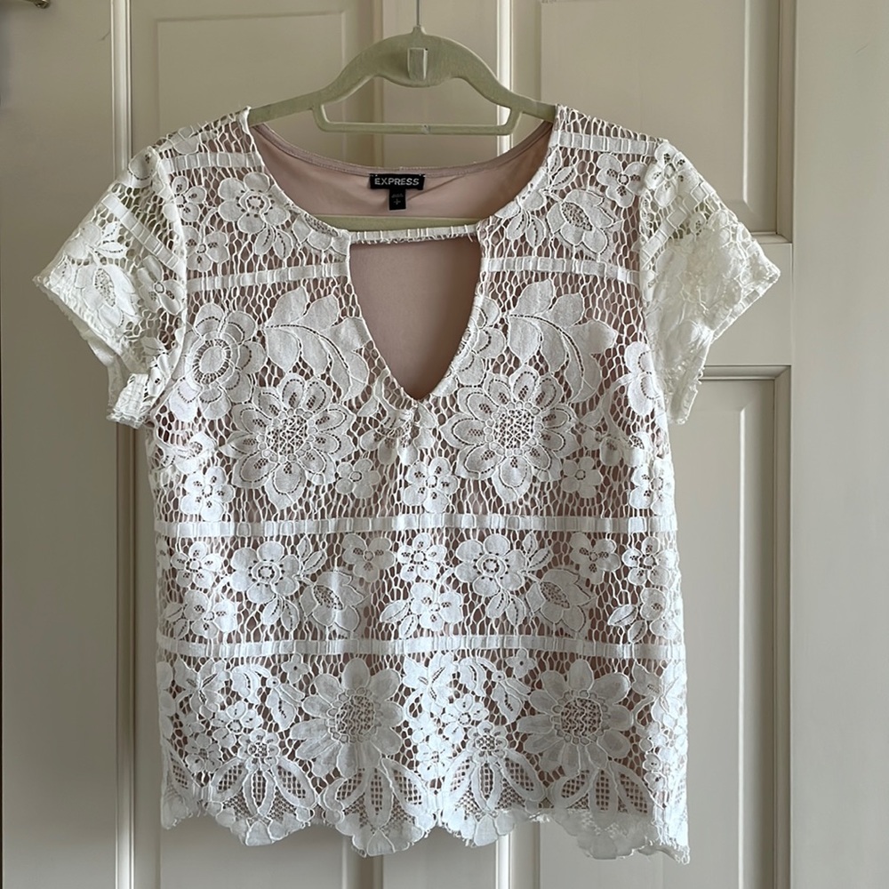 White Lace Shirt
